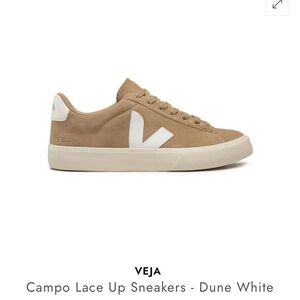 Veja Campo Lace Up Sneakers - Dune White Womens Size 7 Like New